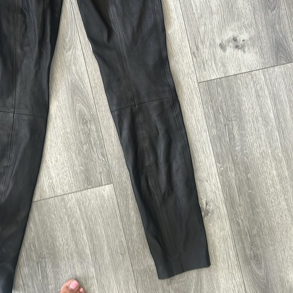 Theory Bristol Black High-Waist Legging in Leather 0 - Picture 8 of 13